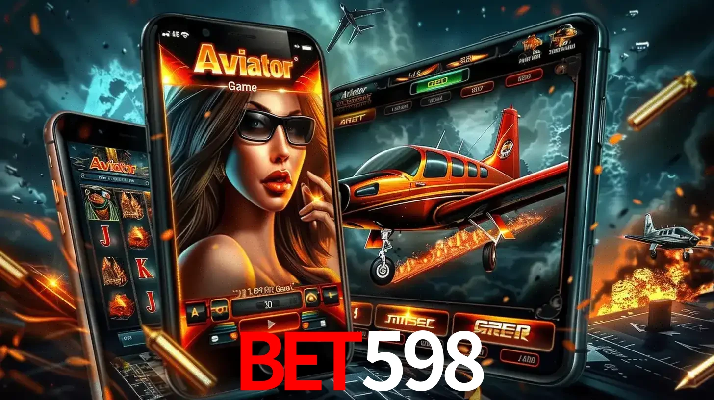 O popular jogo de apostas Aviator exibido em vários celulares e tablets, mostrando a interface emocionante e a ação de voo disponíveis para jogar agora no bet598.